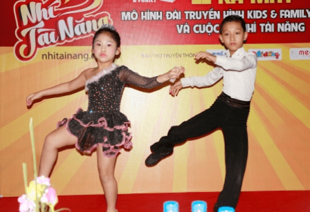 Tiết mục dance sport trong cuộc thi “Nhí tài năng”